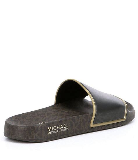 michael kors nolan slide sandals|Michael Kors slides.